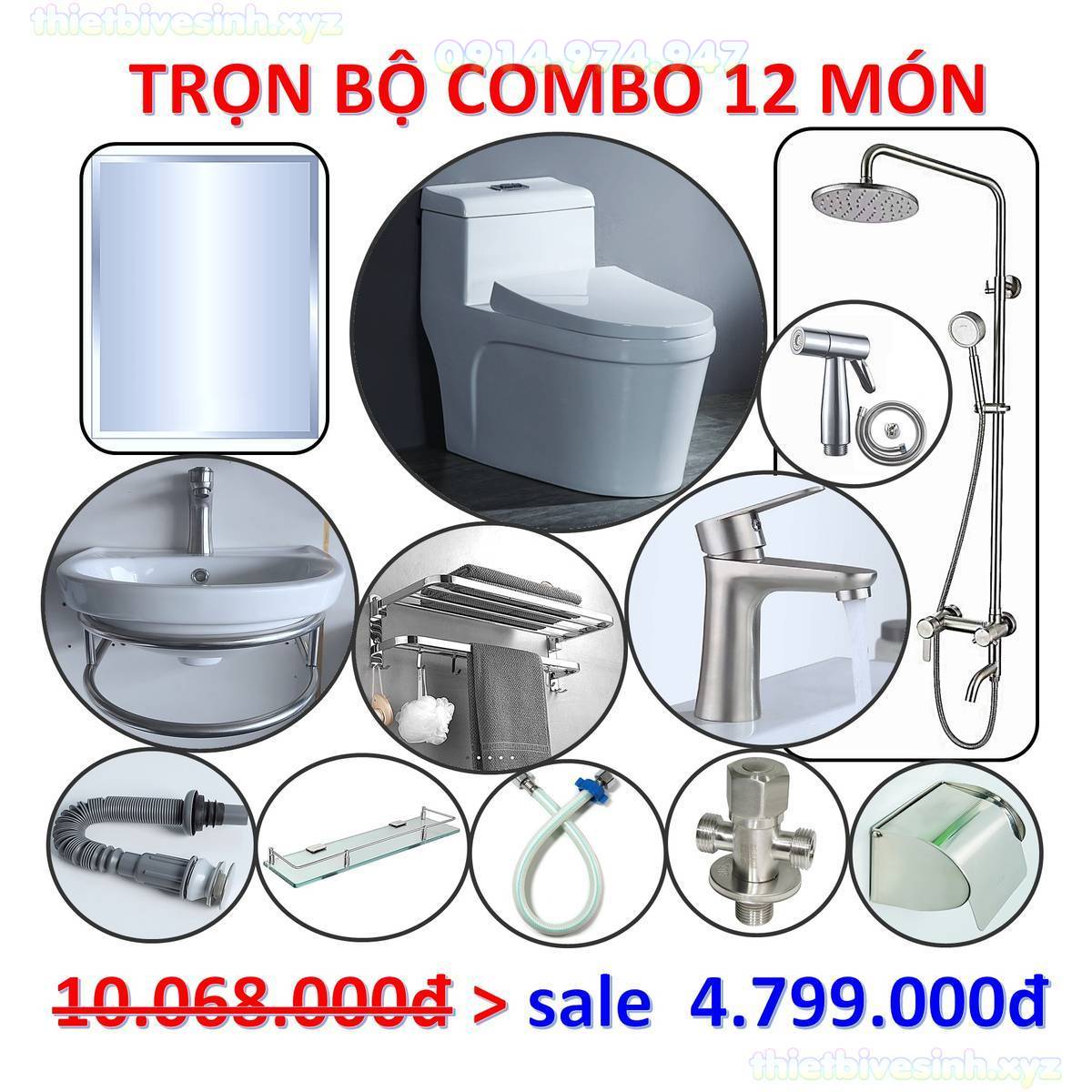 Những bộ Combo Thiết bị vệ sinh tại Bình Dương /55